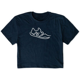 Running Short Sleeve Crop Tee - 26.2 Run Shoe