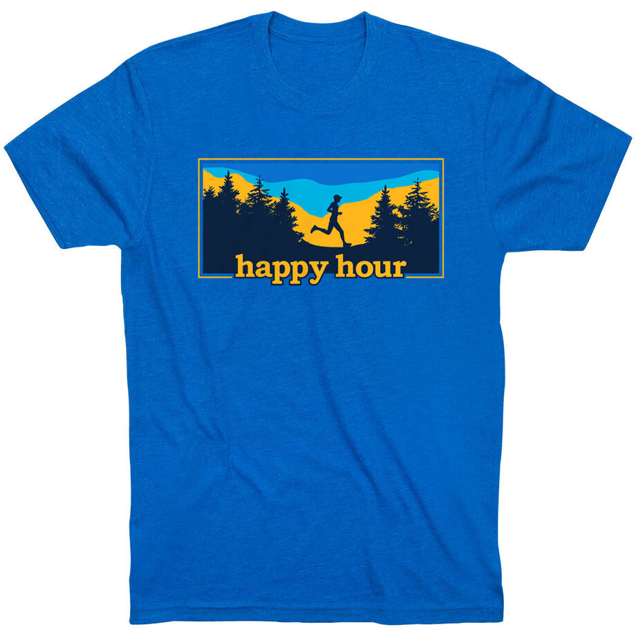 Running Short Sleeve T-Shirt - Happy Hour Runner