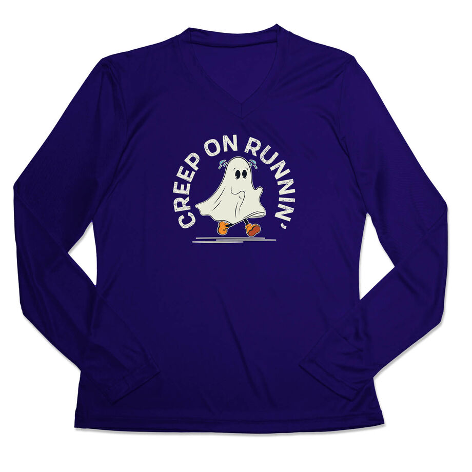 Women's Long Sleeve Tech Tee - Creep On Runnin'