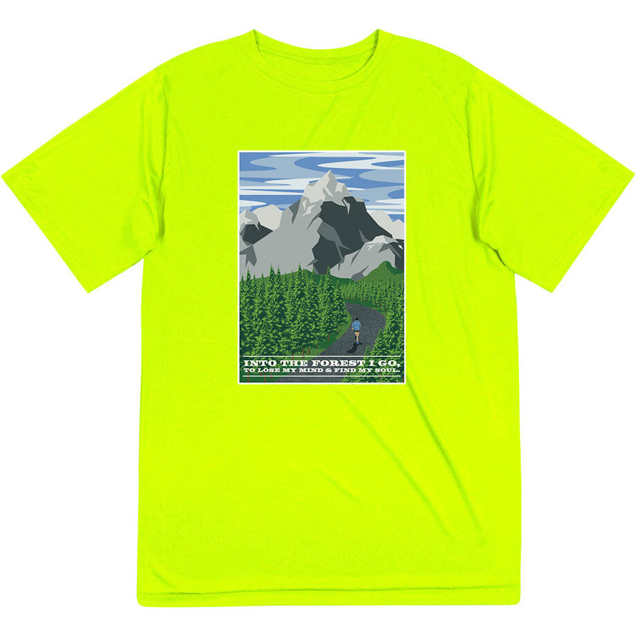 Men's Running Short Sleeve Performance Tee - Into the Forest