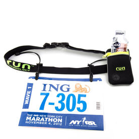 Race Bib Belt With Zipper Pouch for Runners/Triathletes