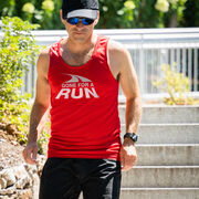 Men's Running Performance Tank Top - Gone For a Run&reg; White Logo