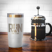 Running 20 oz Double Insluated Tumbler - Let's Run Like A Girl