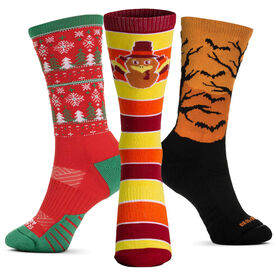 Socrates® Mid-Calf Performance Sock Set - 'Tis The Season