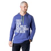 Men's Running Lightweight Hoodie - Then I Drink The Beer