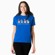 Running Short Sleeve T-Shirt - Runnin' With My Gnomies&reg; - Christmas