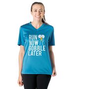 Women's Short Sleeve Tech Tee - Run Now Gobble Later (Bold)