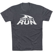 Running Short Sleeve T- Shirt - Gone For a Run® White Logo