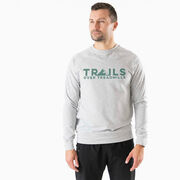 Running Raglan Crew Neck Pullover - Trails Over Treadmills