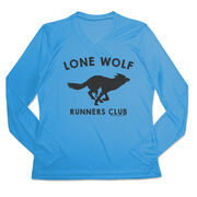 Women's Long Sleeve Tech Tee - Run Club Lone Wolf