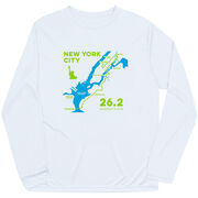 Men's Running Long Sleeve Performance Tee - New York City Route