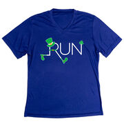Women's Short Sleeve Tech Tee - Let's Run Lucky