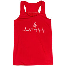 Flowy Racerback Tank Top - Heart Beat Female Runner