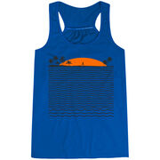 Running Flowy Racerback Tank Top - Chasing Sunsets