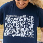 Running Short Sleeve Crop Tee - Gone For a ___ Run