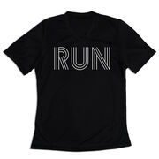 Women's Short Sleeve Tech Tee - Run Lines