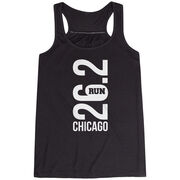 Flowy Racerback Tank Top - Chicago 26.2 Vertical