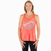 Flowy Racerback Tank Top - Live Love Run Heart