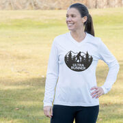 Women's Long Sleeve Tech Tee - Ultra Runner Bigfoot