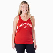 Women's Racerback Performance Tank Top - Marathoner Girl