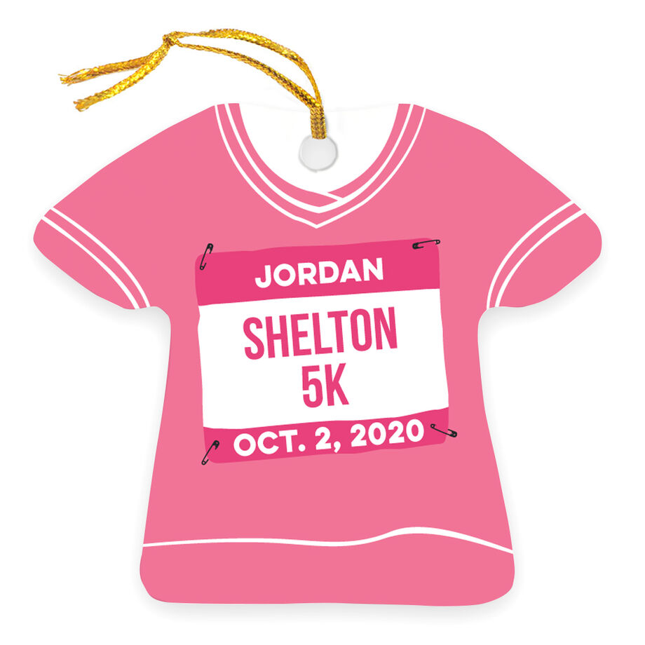 Running Ornament - Personalized My First 5K Shirt
