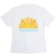 Women's Short Sleeve Tech Tee - Here Comes The Sun