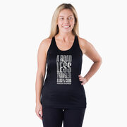 Women's Racerback Performance Tank Top - A Road Less Traveled - Marathoner