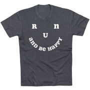Running Short Sleeve T-Shirt - Run and Be Happy