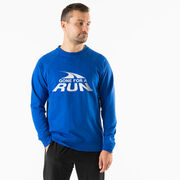 Running Raglan Crew Neck Pullover - Gone For a Run&reg; White Logo