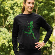 Running Raglan Crew Neck Pullover - Lucky Runner Girl