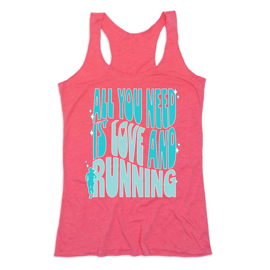Women's Everyday Tank Top - All You Need is Love and Running