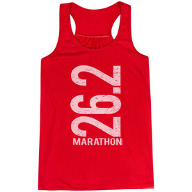 Flowy Racerback Tank Top - 26.2 Marathon Vertical