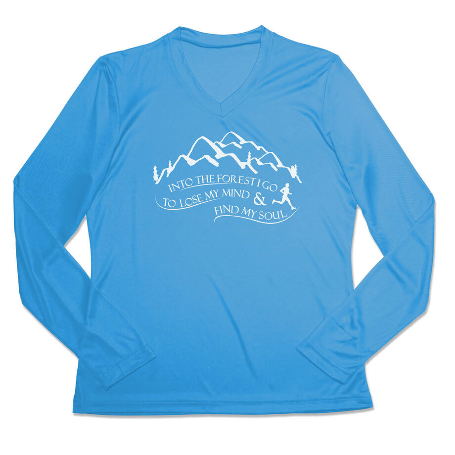 Women's Long Sleeve Tech Tee - Into the Forest I Go