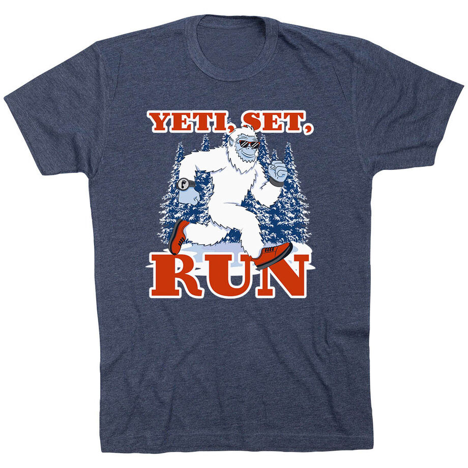 Running Short Sleeve T-Shirt - Yeti, Set, Run