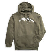 Statement Fleece Hoodie - Trail Runner in the Mountains