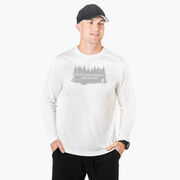 Men's Hiking Long Sleeve Performance Tee - Into the Forest I Must Go Hiking