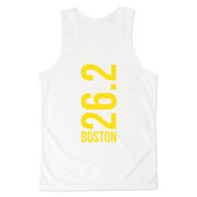 Men's Running Performance Tank Top - Boston 26.2 Vertical