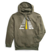 Statement Fleece Hoodie - I'd Rather Be Running