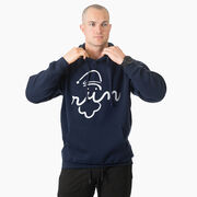 Statement Fleece Hoodie -  Santa Run Face
