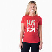 Women's Everyday Runners Tee - Live Love Run Silhouette