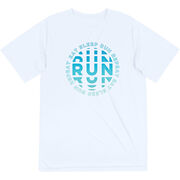 Men's Running Short Sleeve Performance Tee - Eat Sleep Run Repeat