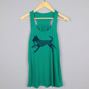Flowy Racerback Tank Top - I'd Rather Be Running with My Dog