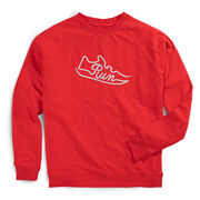 Running Raglan Crew Neck Pullover - Run Shoe