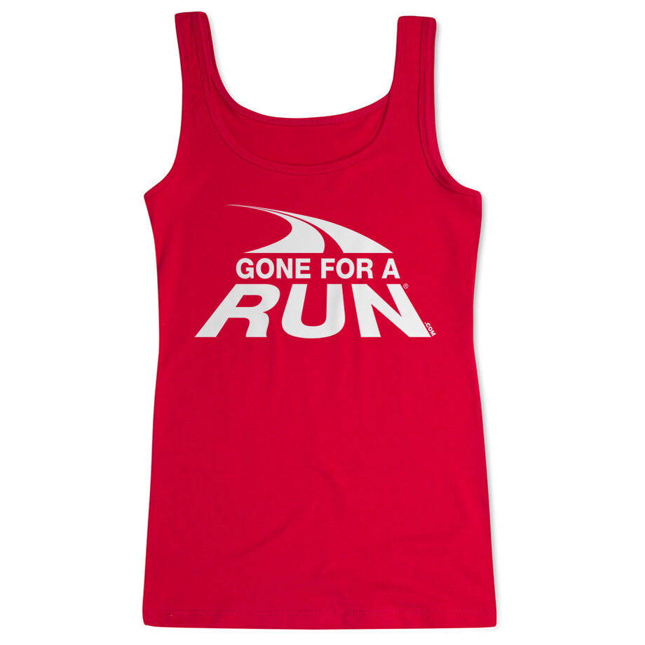 Running Women's Athletic Tank Top - Gone For a Run Logo
