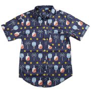 Pickleball Performance Short Sleeve Button Down Shirt - Palm and Paddle