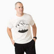 Running Short Sleeve T-Shirt - Life's Short Run Long (Mountains)