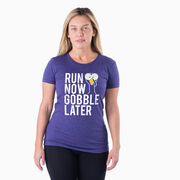 Women's Everyday Runners Tee - Run Now Gobble Later (Bold)