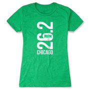 Women's Everyday Runners Tee - Chicago 26.2 Vertical