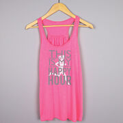 Flowy Racerback Tank Top - This Is My Happy Hour