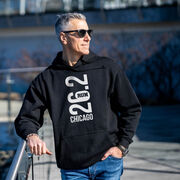 Statement Fleece Hoodie -  Chicago 26.2 Vertical